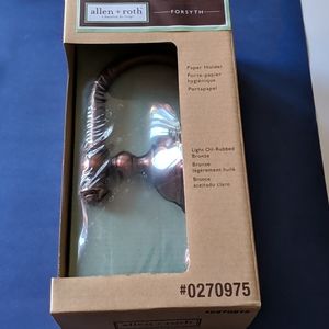 Bronze Toilet Paper Holder. NWOT